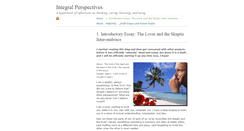 Desktop Screenshot of integral-perspectives.com